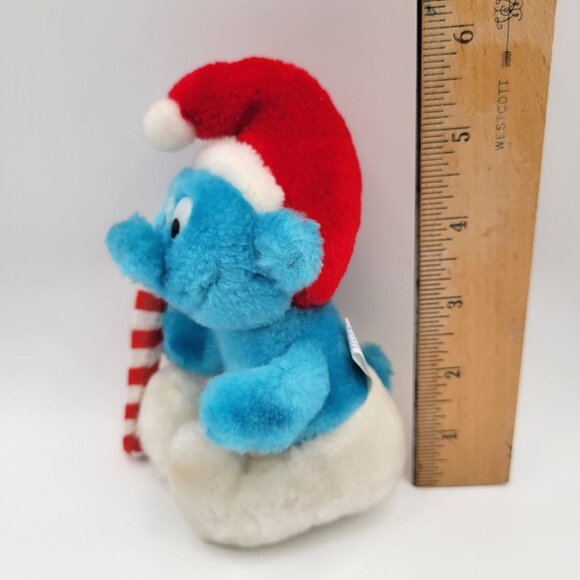 THE SMURFS Lot of Vintage Plush PVC Figures 7 pcs - Wallace Berrie Peyo Schleich - Picture 13 of 16
